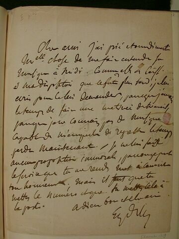 (5 novembre 1839), (Paris), à J.B. Pierret, image 1/2