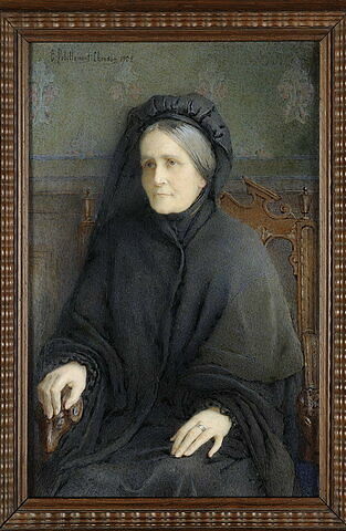 Portrait d'une femme en deuil
