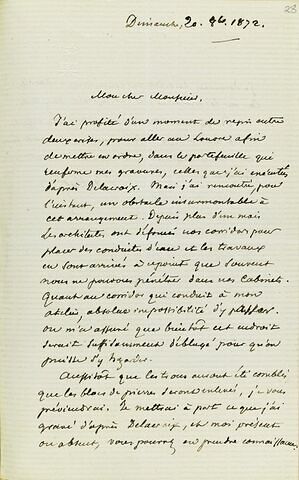 1872-1873, sans lieu, de F. Villot à Adolphe Moreau, image 5/15