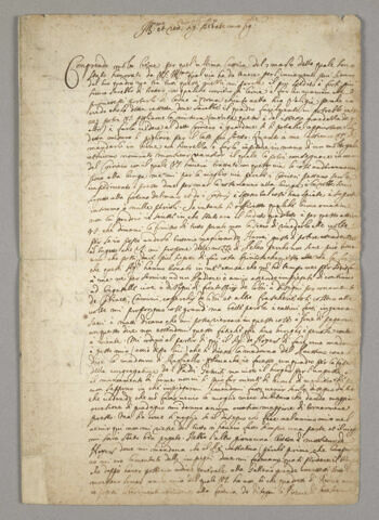 4 avril 1642, Paris, à Cassiano dal Pozzo, abbé de Cavore