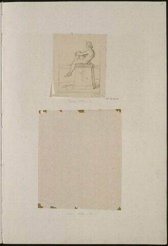 Jeune homme assis, de profil, étude pour le tableau Polytès, fils de Priam, image 2/2