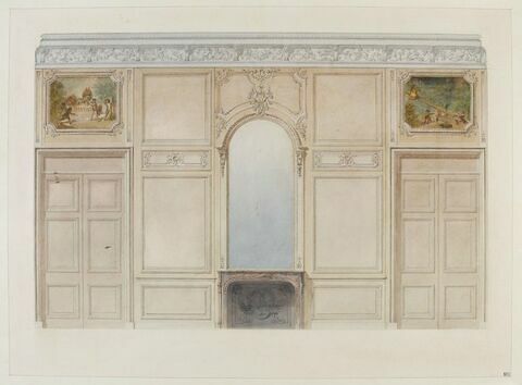 Relevés d'architecture et de décor du château de Bercy