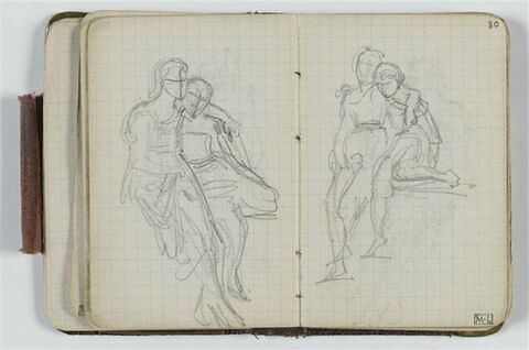 Etude de deux figures enlacées, image 1/1