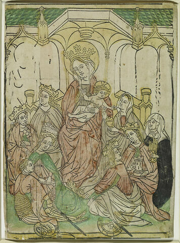 La Vierge à l'enfant entourée de saints