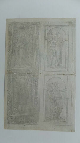 Quatre figures de saints, image 1/2