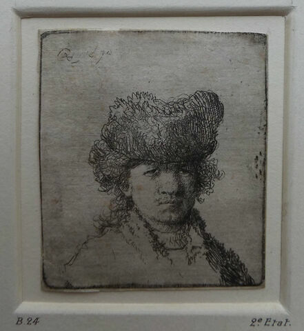 Rembrandt au bonnet fourré et à l'habit blanc