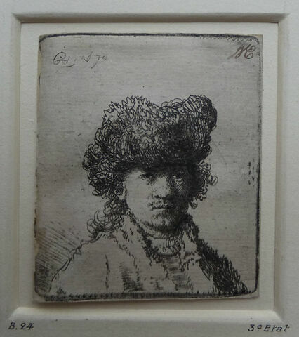 Rembrandt au bonnet fourré et à l'habit blanc, image 1/1