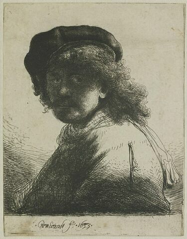 Rembrandt avec une écharpe autour du cou, image 1/1