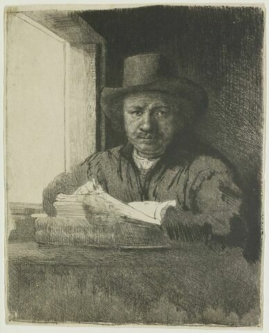 Rembrandt dessinant, image 1/1