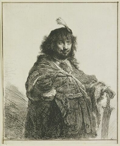 Rembrandt au sabre et à l'aigrette