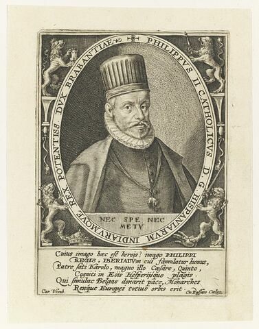 Philippe II, dans un ovale avec attributs, image 1/1