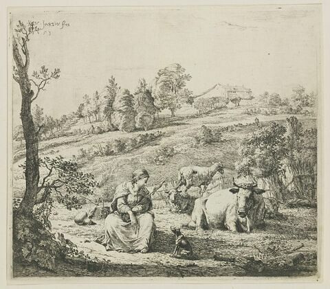 La bergère parlant à son chien, image 1/1
