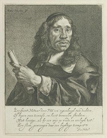 Portrait de Vos, poète hollandais, image 1/1