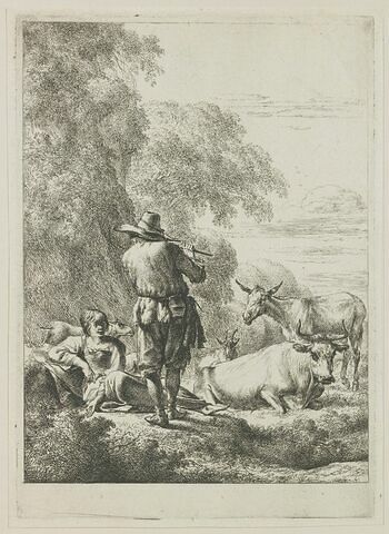Le pâtre jouant du flageolet, image 1/1