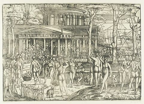 Triomphe d'hommes contre des satyres, image 1/1