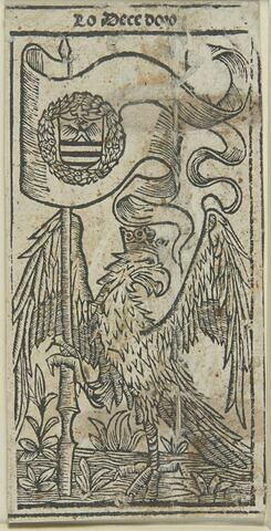 Carte de tarot - aigle couronné