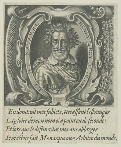Henri IV dans un cartouche