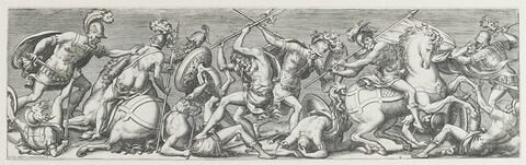 Combat de cavaliers romains
