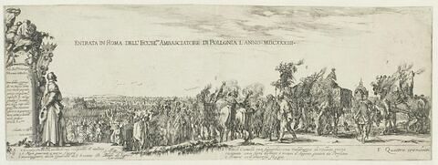 Entrée de l'Ambassadeur de Pologne à Rome en 1633