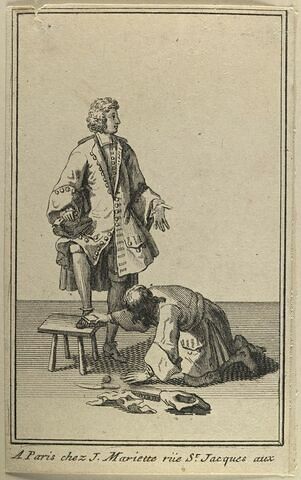 Costumes d'hommes et de femmes de l'époque Louis XIV, image 1/1