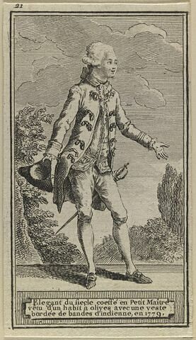 Costumes d'hommes et de femmes de l'époque Louis XVI, image 1/1