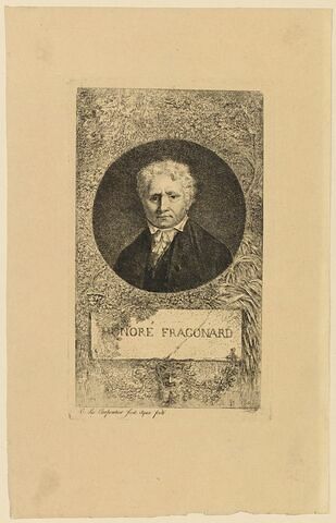 Buste de Honoré Fragonard vu de face