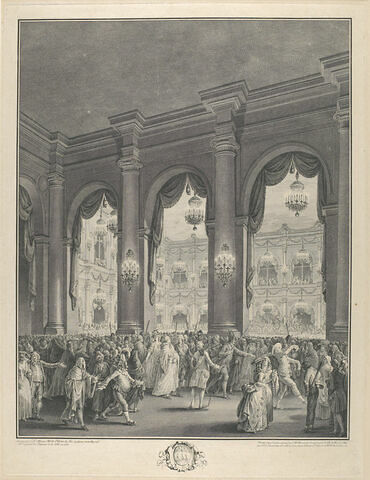 Le bal masqué donné le 23 janvier 1782, à l'occasion de la naissance du Dauphin, image 1/1