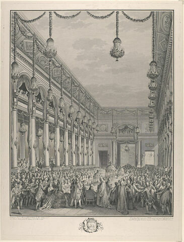 Le festin royal donné le 21 janvier 1782, à l'occasion de la naissance du Dauphin