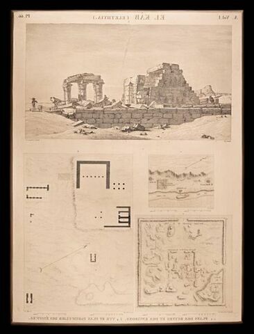 Plan des ruines et des environs ; vue et plan particulier des édifices., image 1/1