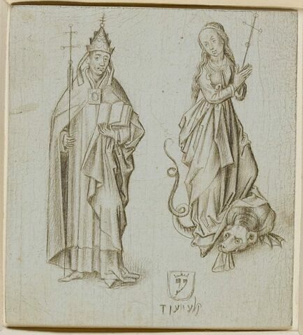 Le Pape Clément VI avec Sainte Marguerite