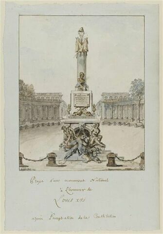 Projet d'un monument en faveur de Louis XVI après l'acceptation de la Constitution