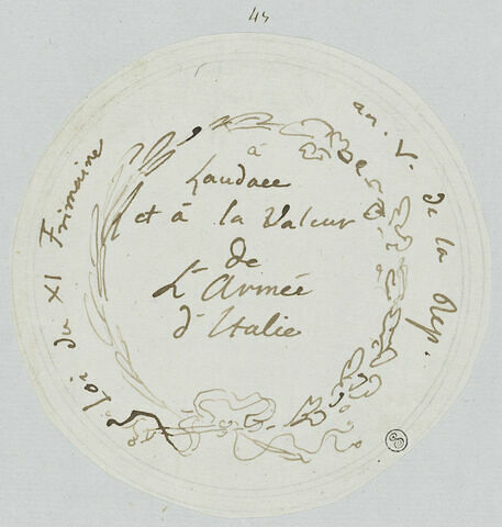 Médaille decernée au Général Bonaparte par le Corps Législatif, image 1/1