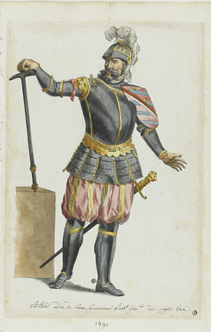 Le Duc de Saxe gouverneur des Pays-Bas en 1490