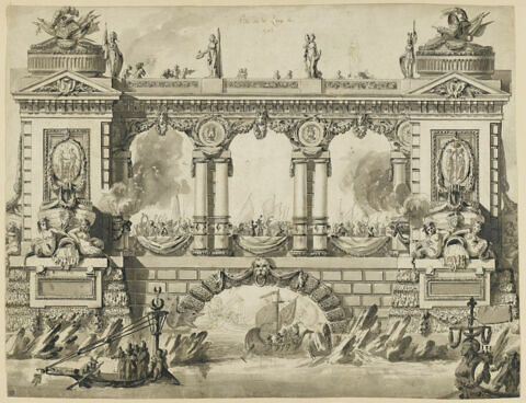 Décoration pour la fête de la paix de 1763