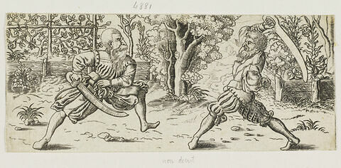 Combat au sabre entre deux hommes, image 1/1