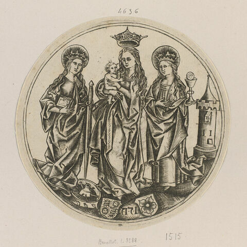 La Sainte Vierge, Sainte Catherine et Sainte Agathe