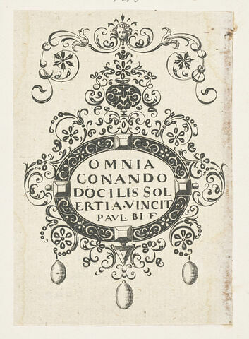 Frontispice pour 'Omnia Conando Docilis Solertia Vincit', image 1/1