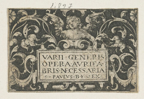 Frontispice pour 'Varii generis opera aurifabris necessaria', image 1/1