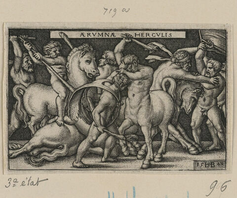 Combat d'Hercules contre les Centaures, image 1/1