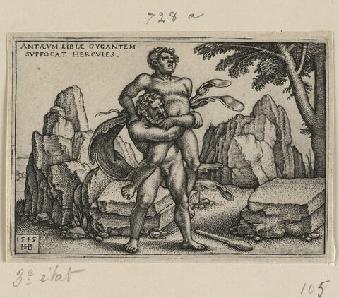 Hercule combattant Antée, image 1/1