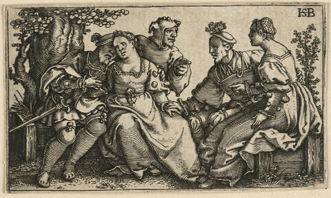 Le bouffon et les deux couples d'amoureux, image 1/1