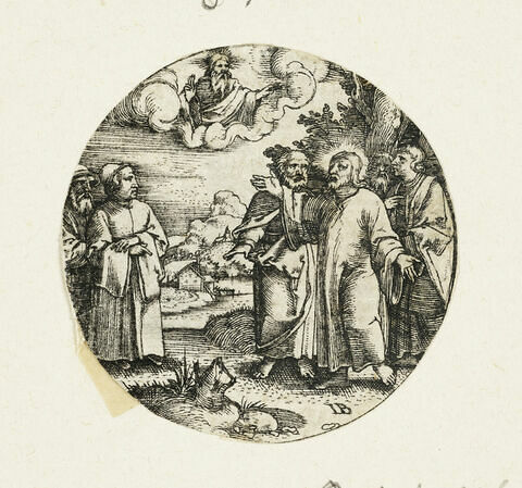 Le Christ avec trois de ses apôtres, image 1/1