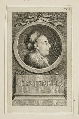 Portrait de Gerstemberg, pour un almanach