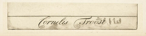Lettre avec le nom de Cornelis Troost, image 1/1