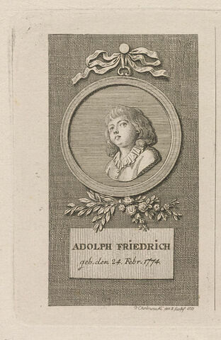 Titre et portrait pour l'année 1782 du calendrier de Lauenbourg, image 1/2