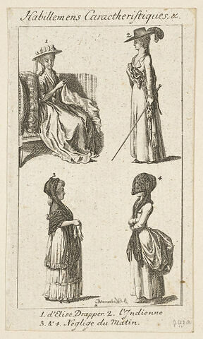 Planche de Coiffures et d'habillements berlinois (hommes et femmes), image 1/1
