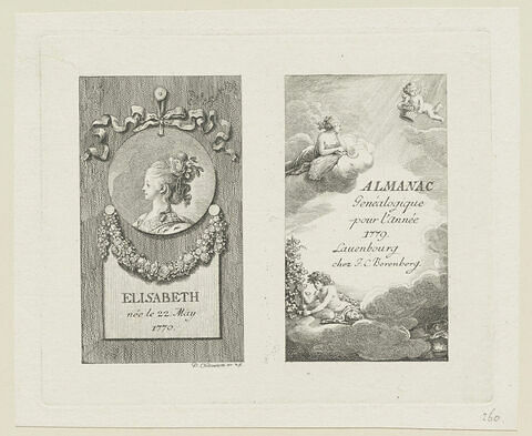Titre et portrait pour l' 