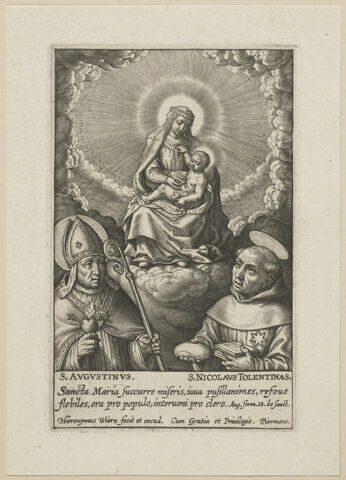 La Vierge ayant sur ses genoux l'enfant Jésus, image 1/1