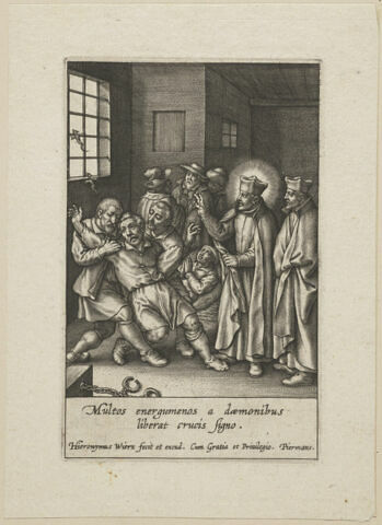 Vie d'Ignace de Loyola : Il chasse le démon des corps des possédés, image 1/1