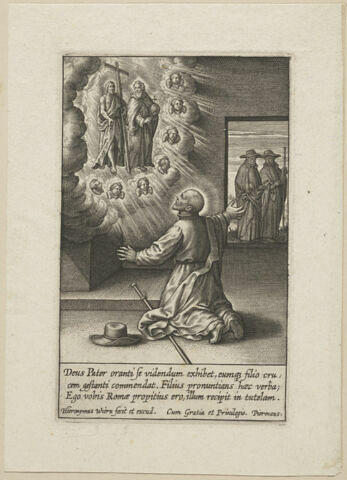 Vie d'Ignace de Loyola : Dieu le Père et Dieu le Fils lui apparaissent, image 1/1